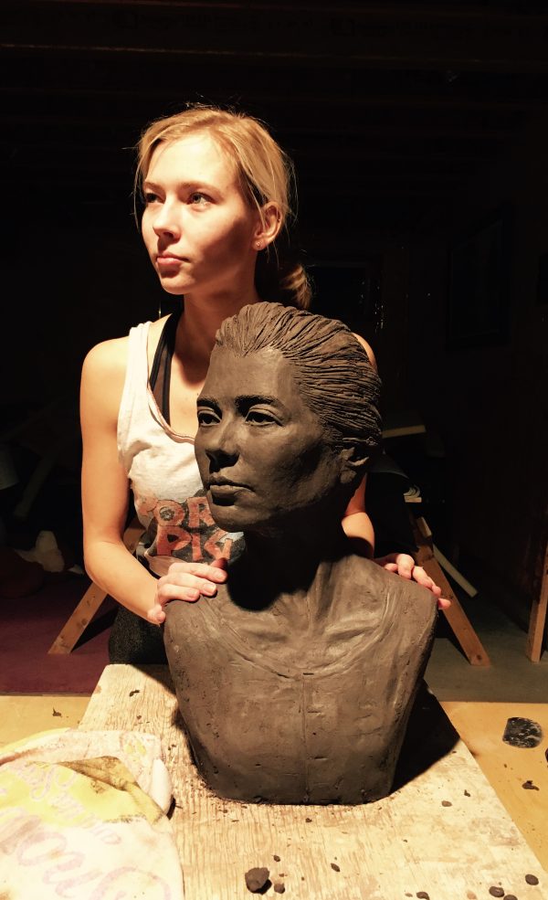 Live Portrait Sculpture - Jennifer Penkov